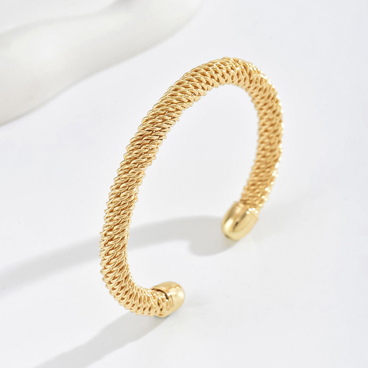 Brazalete Cassian de cuerda | Oro