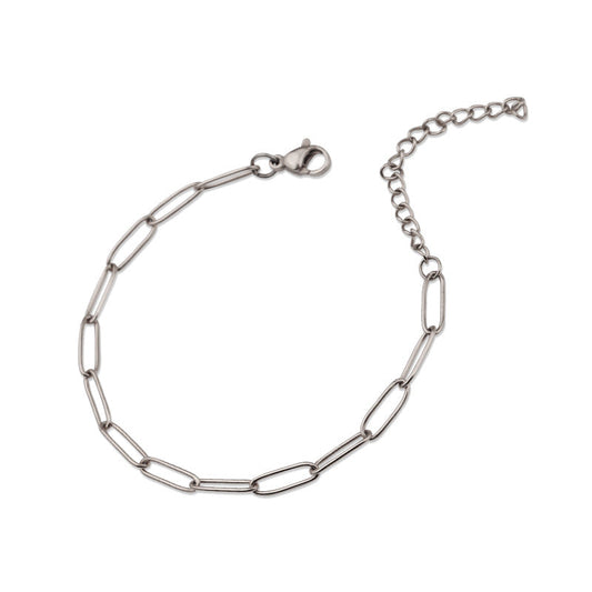 Pulsera Venice Link | Oro blanco