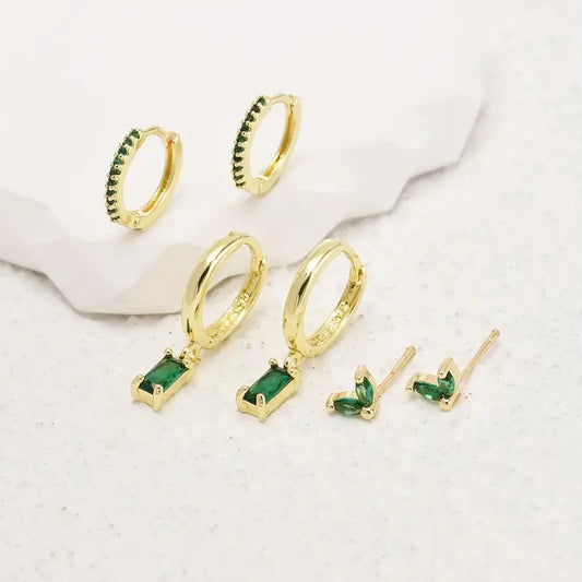 Juego de aretes Fiorenza Viridelle | Oro