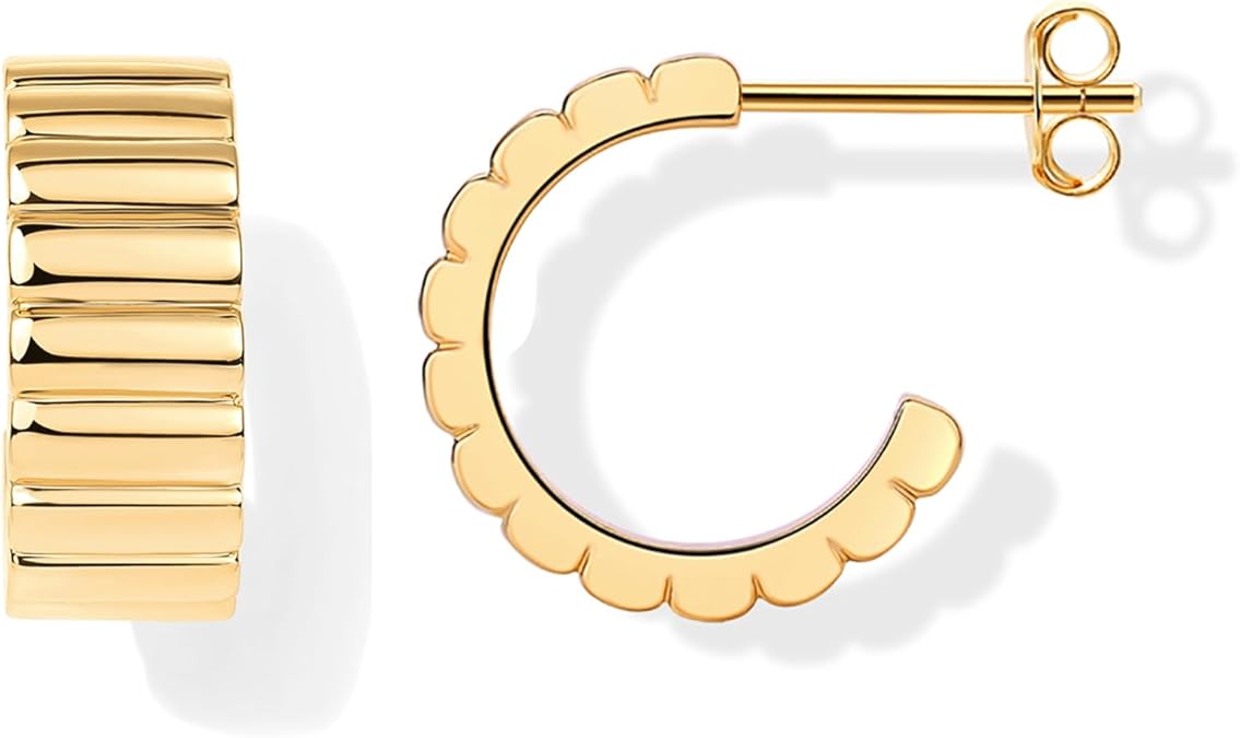 Aretes Classic Ridge | Oro