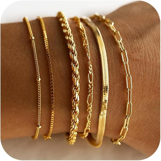 Juego de pulseras Isabella Vernetta | Oro