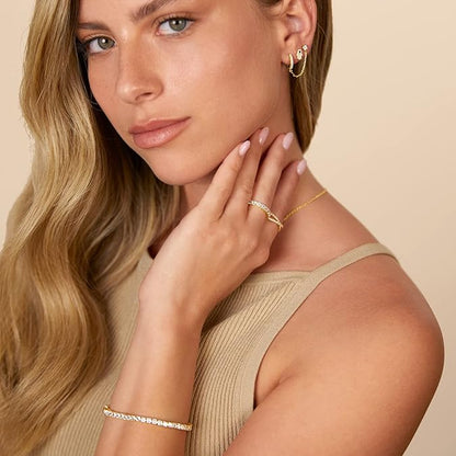 Aretes de cadena Adella | Oro