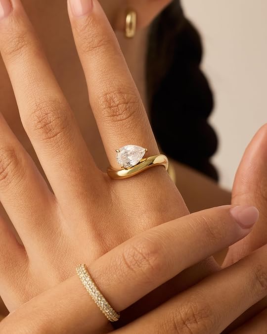 Anillo de promesa ondulado | Oro