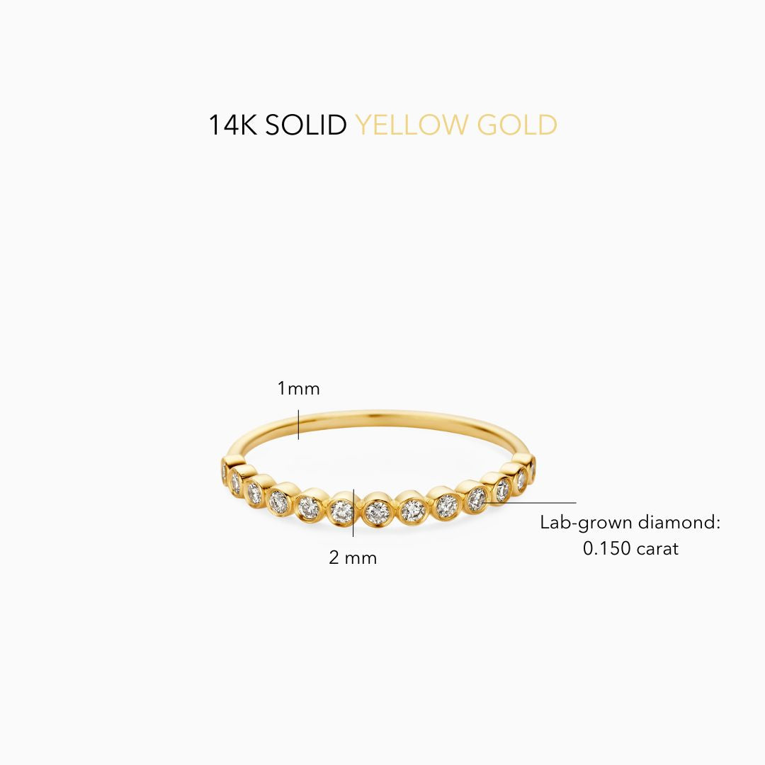 Anillo de burbuja | Oro