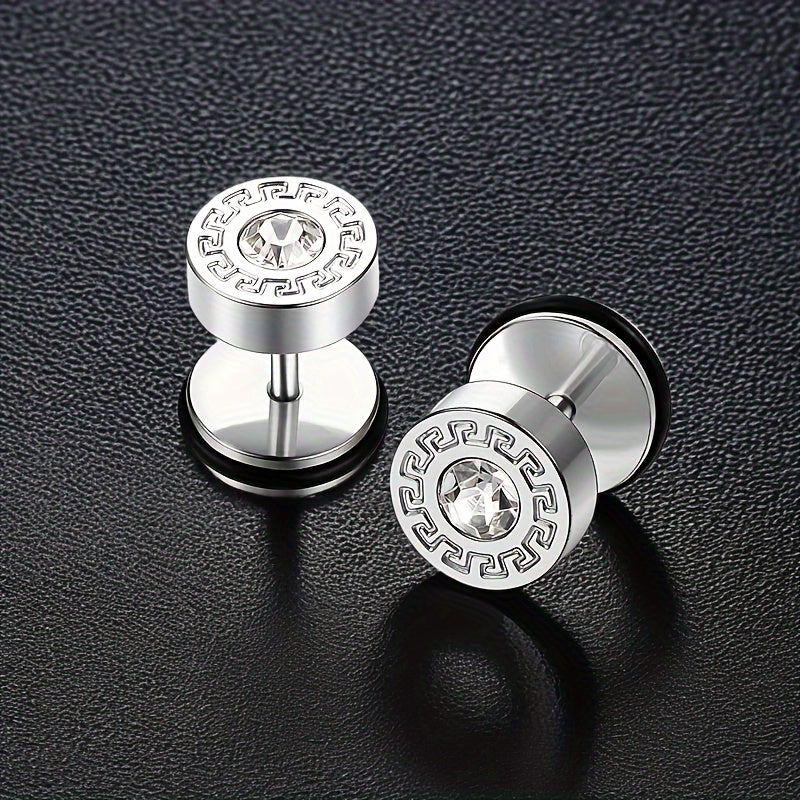 Arete Theron Keyline | Oro blanco