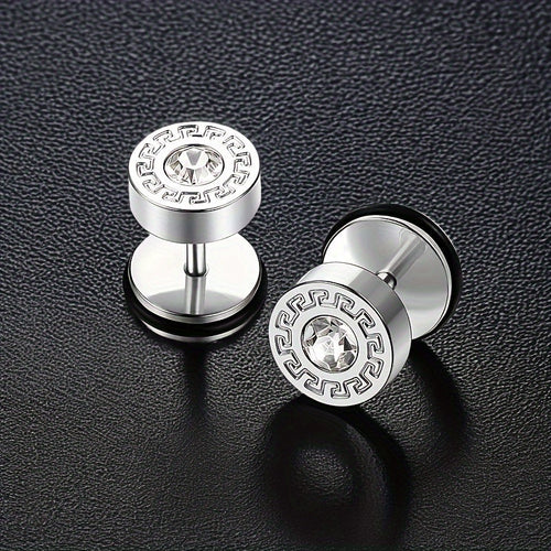 Arete Theron Keyline | Oro blanco