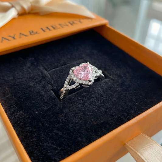 Anillo Amour Twist Halo | Oro blanco