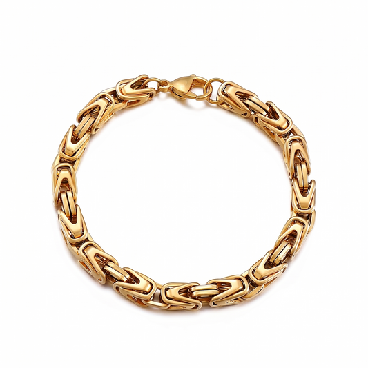 Pulsera de eslabones Lucian Crown | Oro