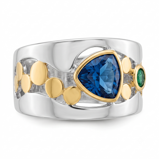 Anillo antiguo de Ice Gem | Oro blanco