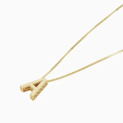 Collar con inicial Love Letter | Oro blanco