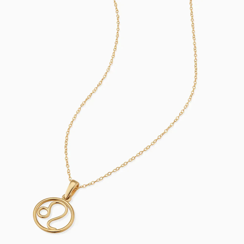 Zodiac sign necklace | White Gold