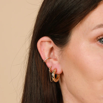 Aretes de aro cósmicos | Oro