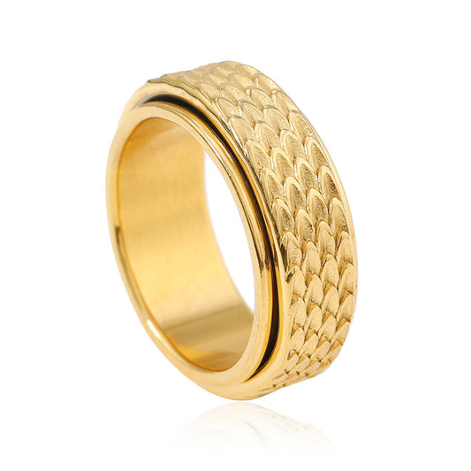 Anillo giratorio Toren Scale | Oro