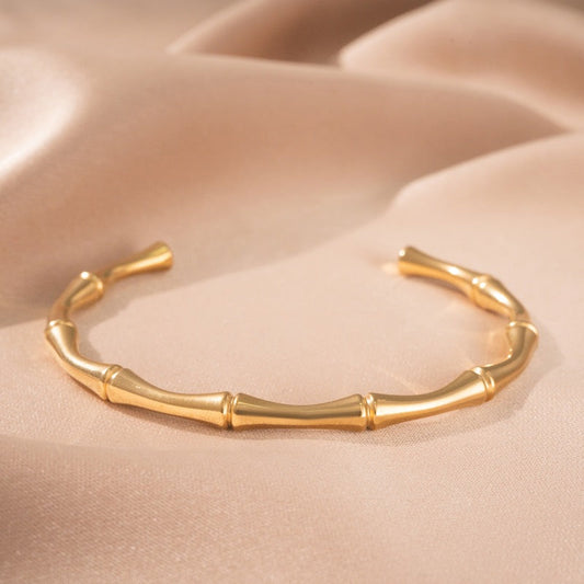 Brazalete de bambú | Oro