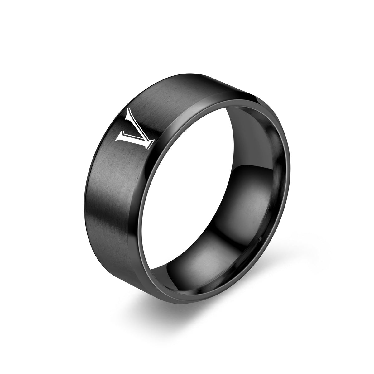Anillo inicial de obsidiana | Acabado negro
