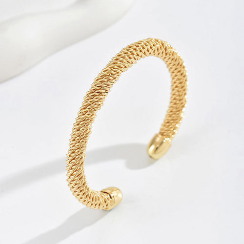 Brazalete Cassian de cuerda | Oro