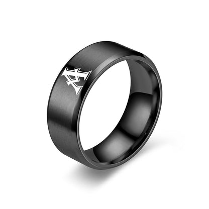 Anillo inicial de obsidiana | Acabado negro