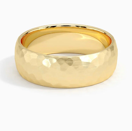 Anillo Elric de núcleo texturizado | Oro