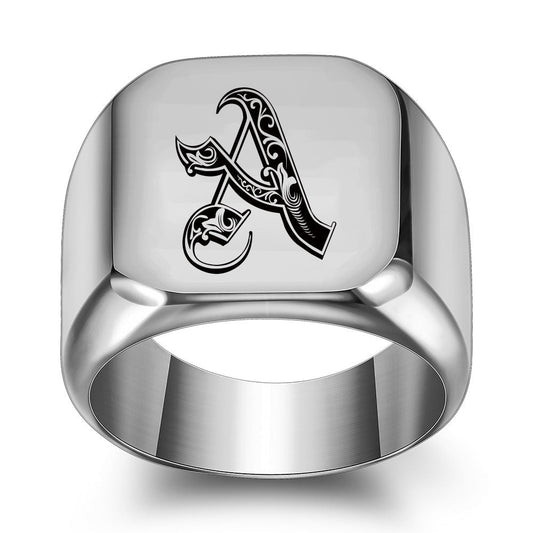 Anillo inicial Noble clásico | Oro blanco