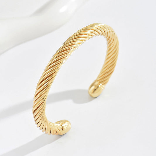 Brazalete Prime Twisted Cuff | Oro