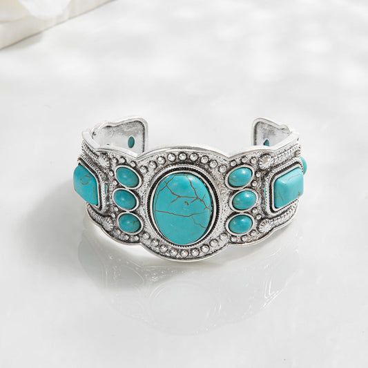 Pulsera Brazalete Valencrest Sky | Oro blanco