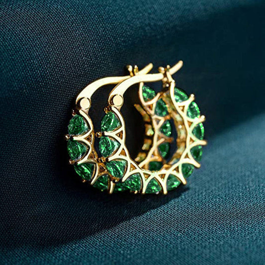 Aretes de aro Elena Marlowe | Oro