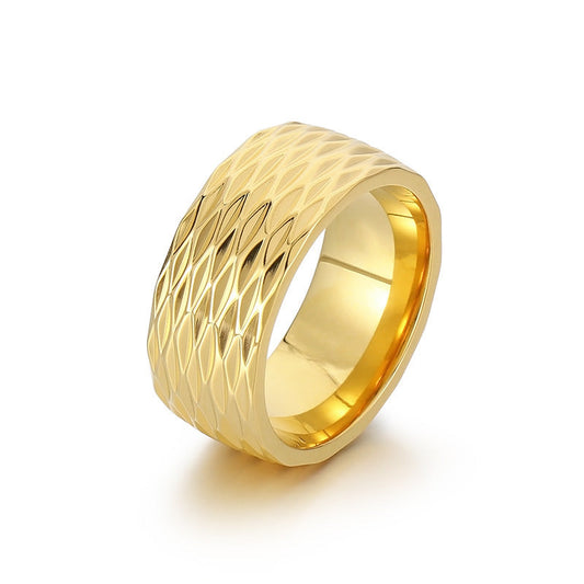 Anillo Kaelis Grid Band | Oro