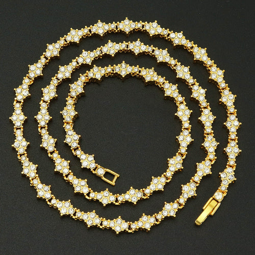 Collar de tenis con racimo clásico | Oro
