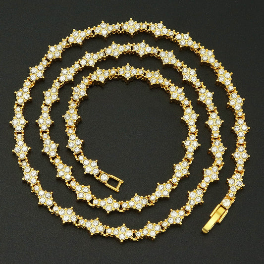 Collar de tenis con racimo clásico | Oro
