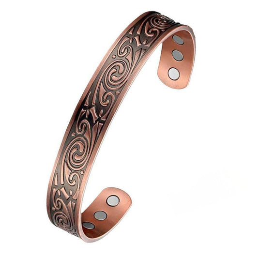 Pulsera de cobre de pergamino místico