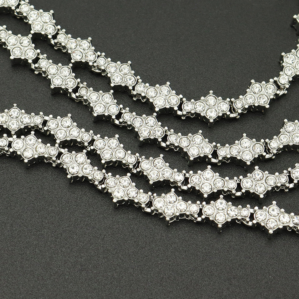 Collar de tenis con racimo clásico | Oro