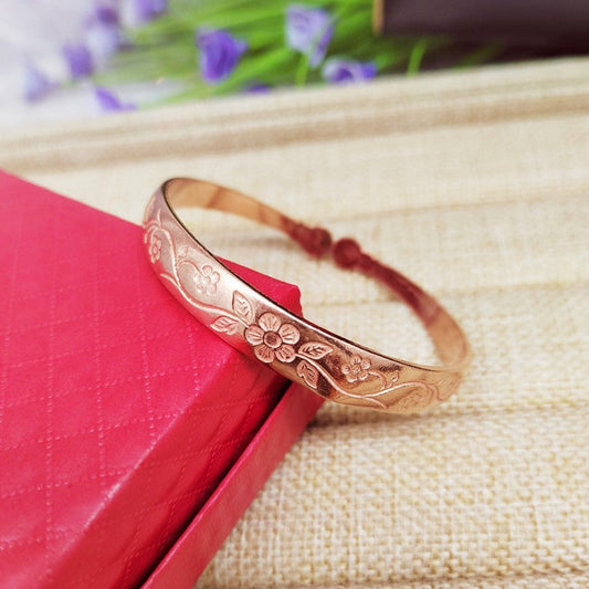 Pulsera de cobre Dahlia Rose