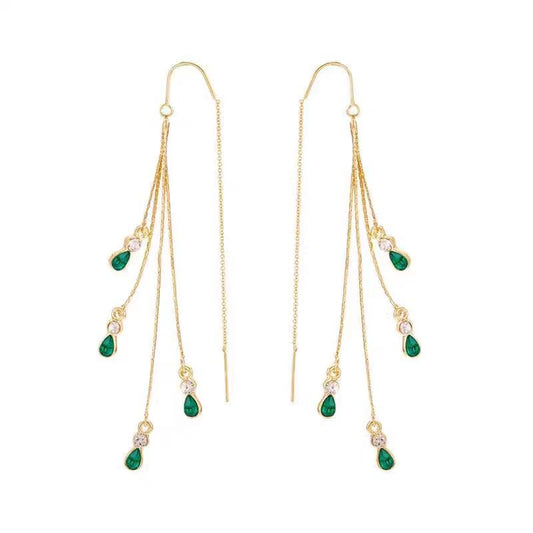 Aretes de borlas Calista Moreau | Oro