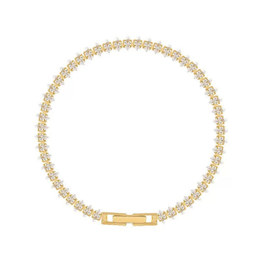 Pulsera de tenis Vionelle Marquise | Oro