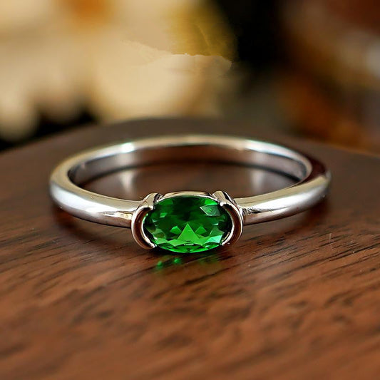 Anillo Naya Verdelle | Oro blanco