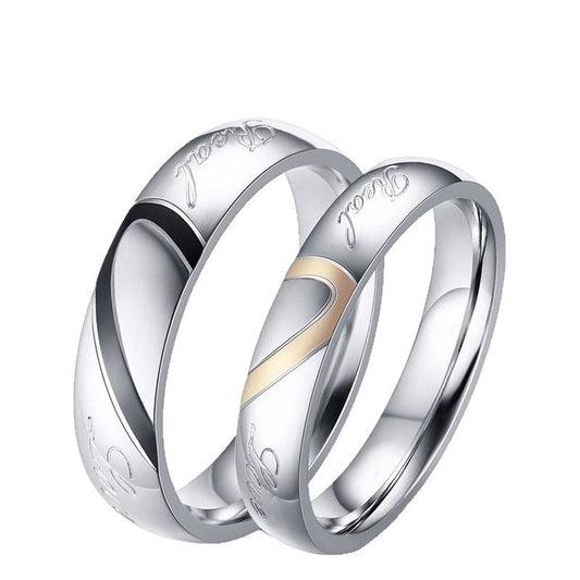 Anillo de pareja eterno | Oro blanco