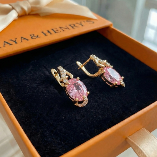 Aretes Rose Dawn | Oro