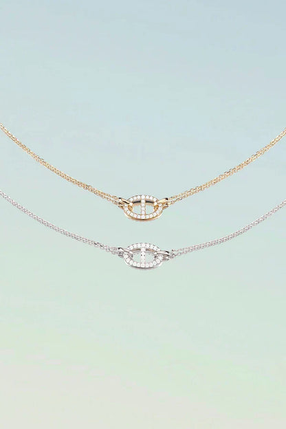Collar Isla Marina | Oro blanco