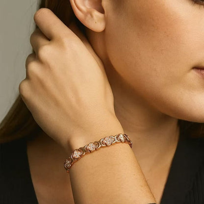 Pulsera de cobre Crystal Blossom