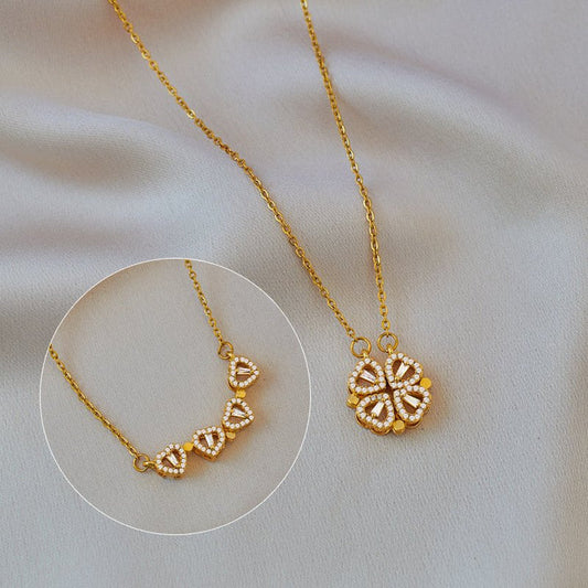 Collar Amora Quadrifolia | Oro blanco