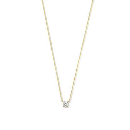 Cléa Stone Necklace | White Gold