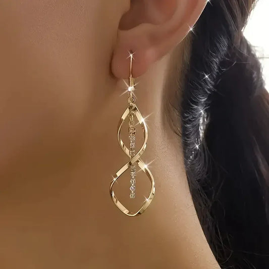Aretes de espiral Sunbeam - Oro