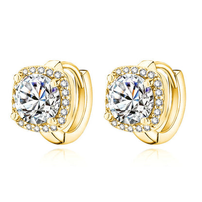 Aretes cuadrados Nadine | Oro