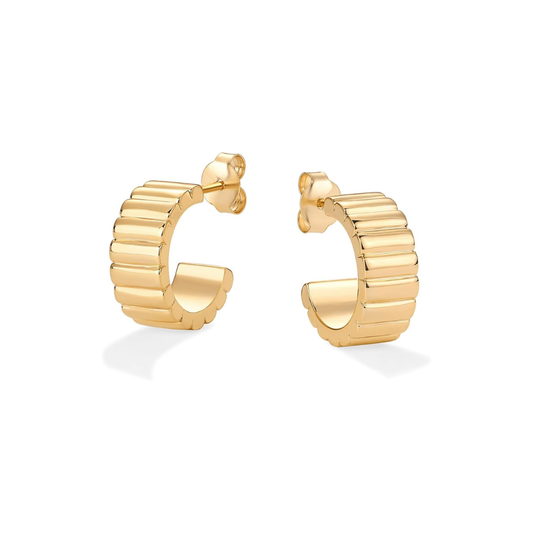 Aretes Classic Ridge | Oro