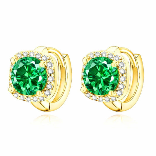 Aretes Nadine Esmeralda | Oro
