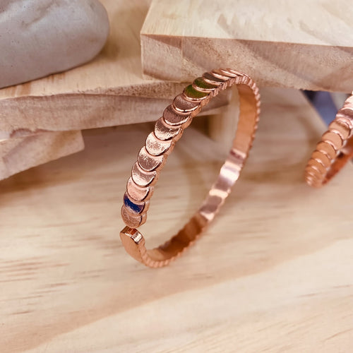 Pulsera de cobre Marina Celeste