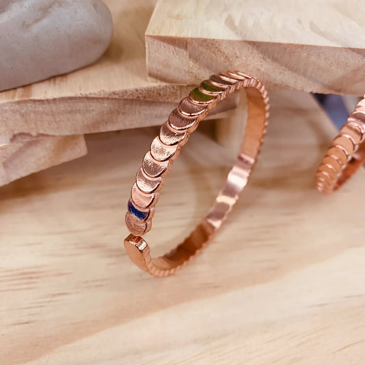 Pulsera de cobre Marina Celeste